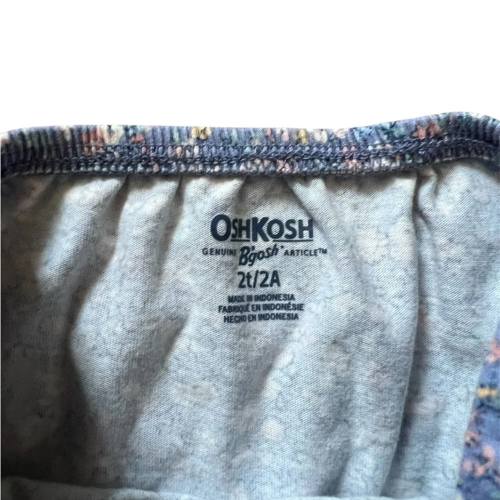 Oshkosh B’Gosh Floral Ruffle Long Sleeve Shirt | 2T